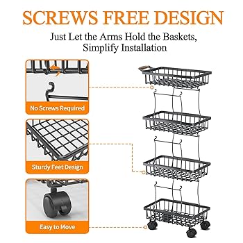 Amazon.com - Wisdom Star 4 Tier Fruit Vegetable Basket for